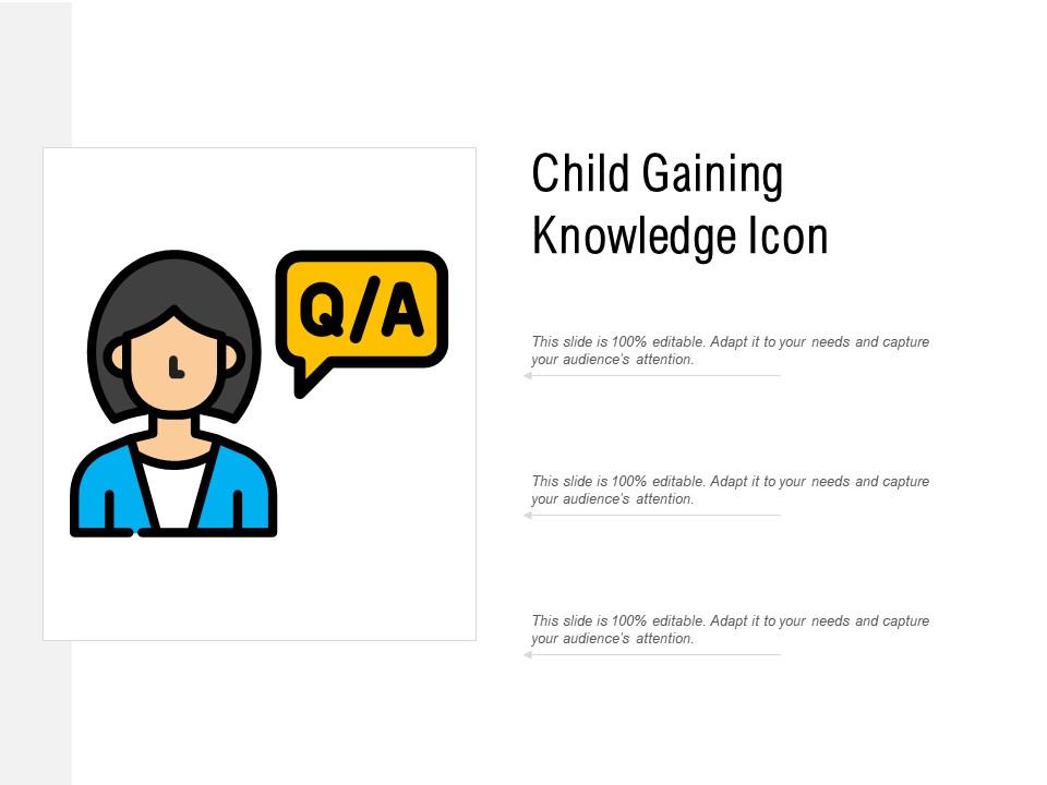 Child gaining knowledge icon Slide01