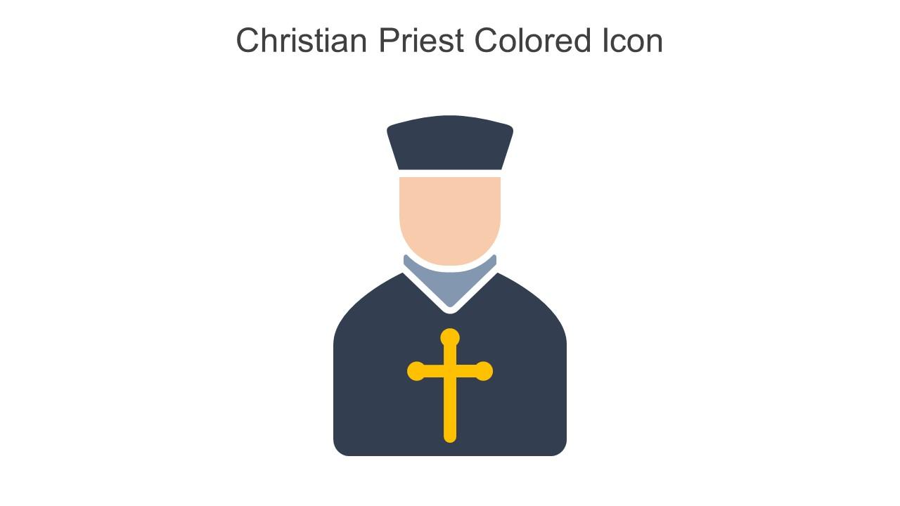 Christian Priest Colored Icon In Powerpoint Pptx Png And Editable Eps Format