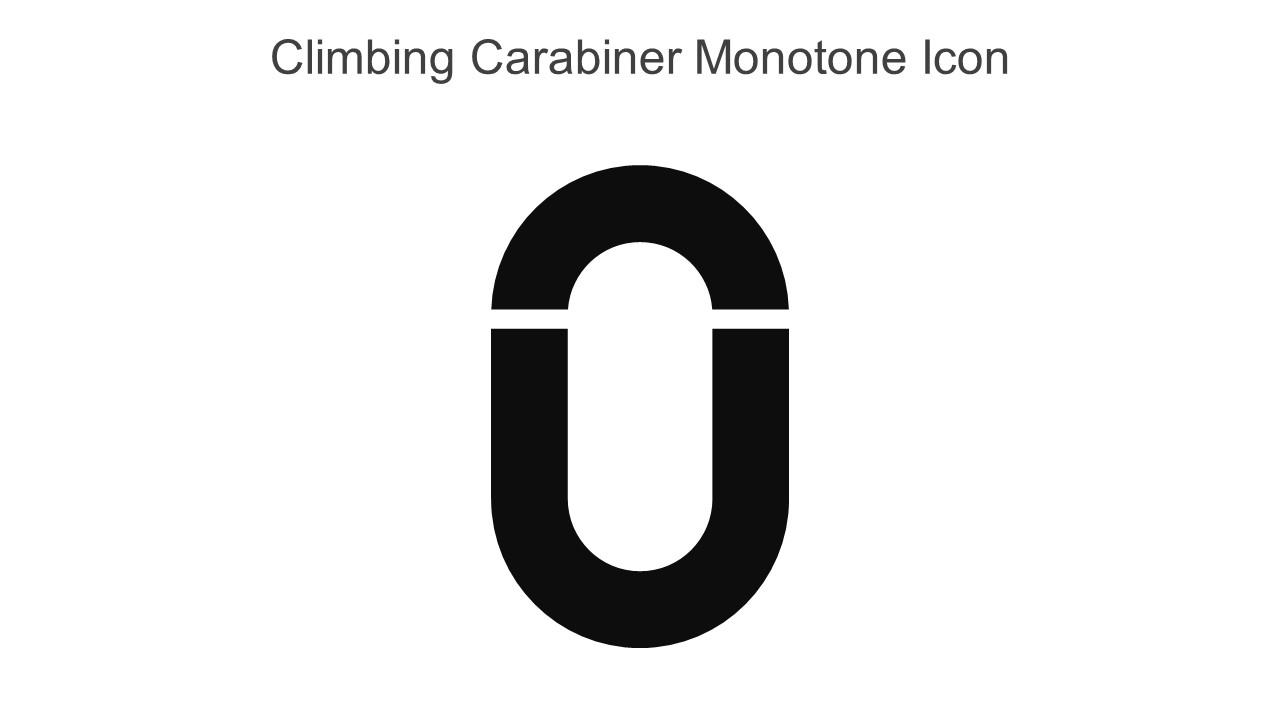 Climbing Carabiner Monotone Icons In Powerpoint Pptx Png And Editable Eps Format