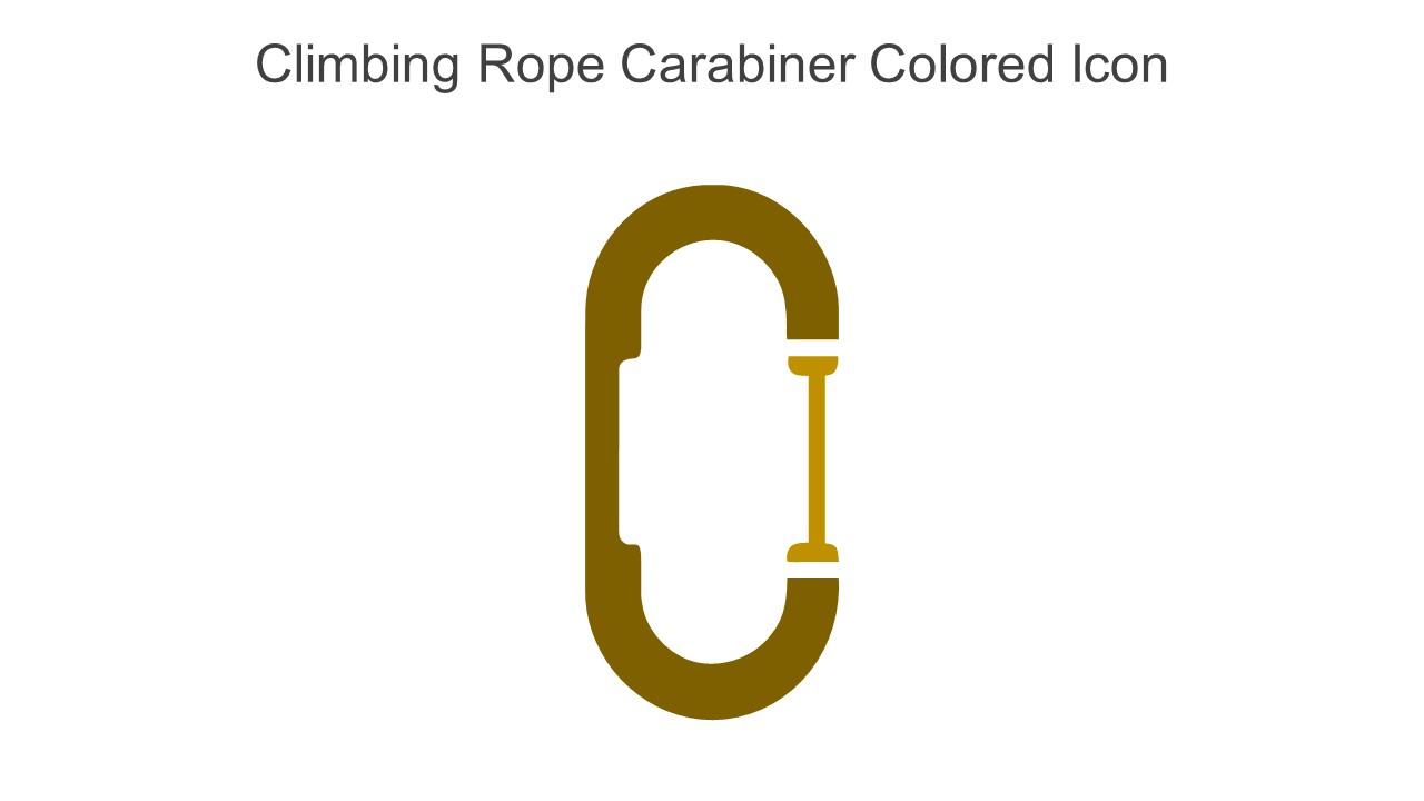Climbing Rope Carabiner Colored Icon In Powerpoint Pptx Png And Editable Eps Format