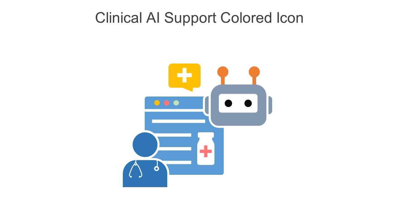 Clinical AI Support Colored Icon In Powerpoint Pptx Png And Editable Eps Format