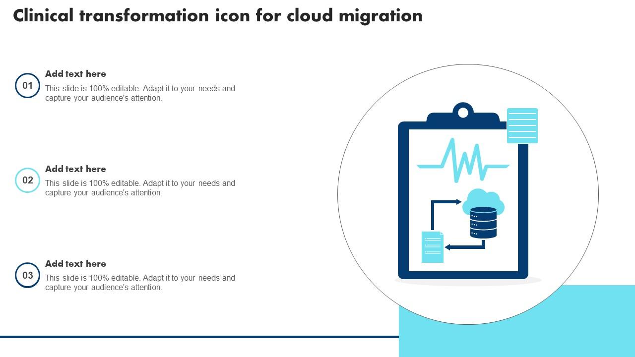 Clinical Transformation Icon For Cloud Migration