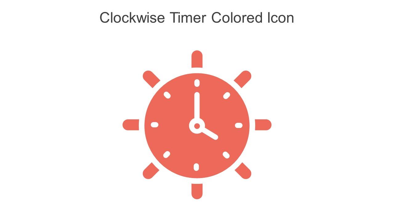 Clockwise Timer Colored Icon In Powerpoint Pptx Png And Editable Eps Format