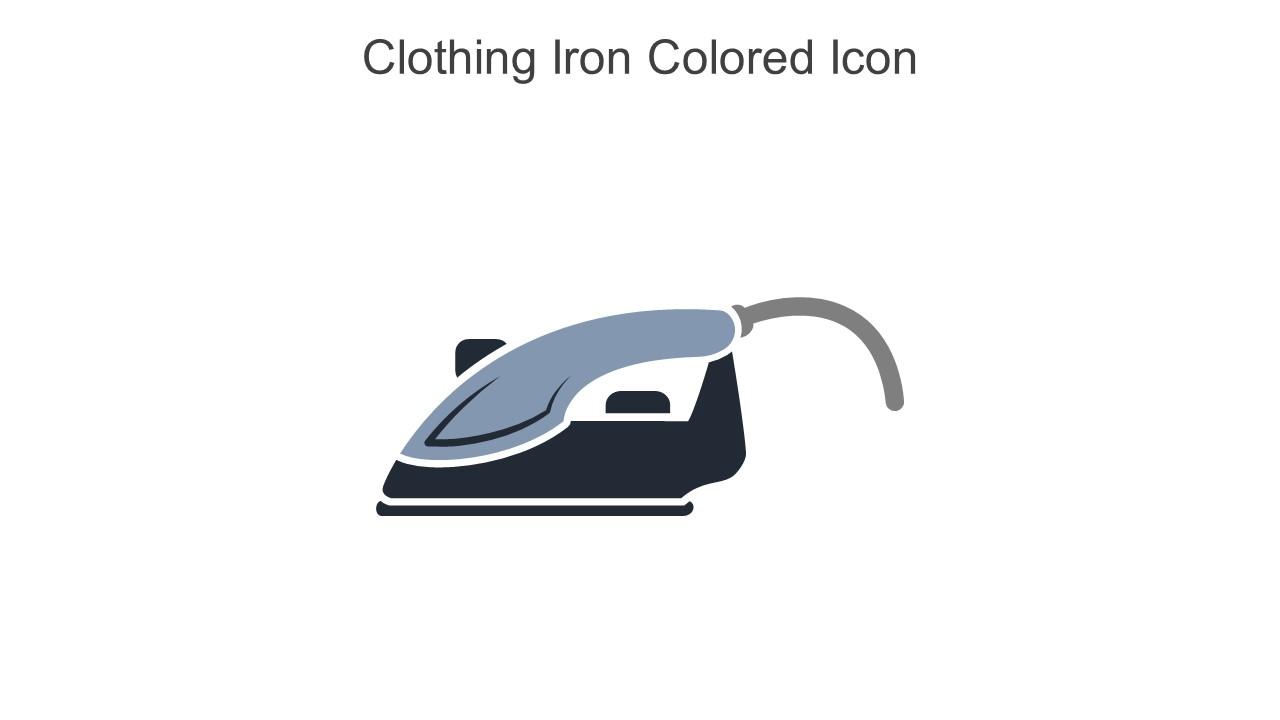 Clothing Iron Colored Icon In Powerpoint Pptx Png And Editable Eps Format