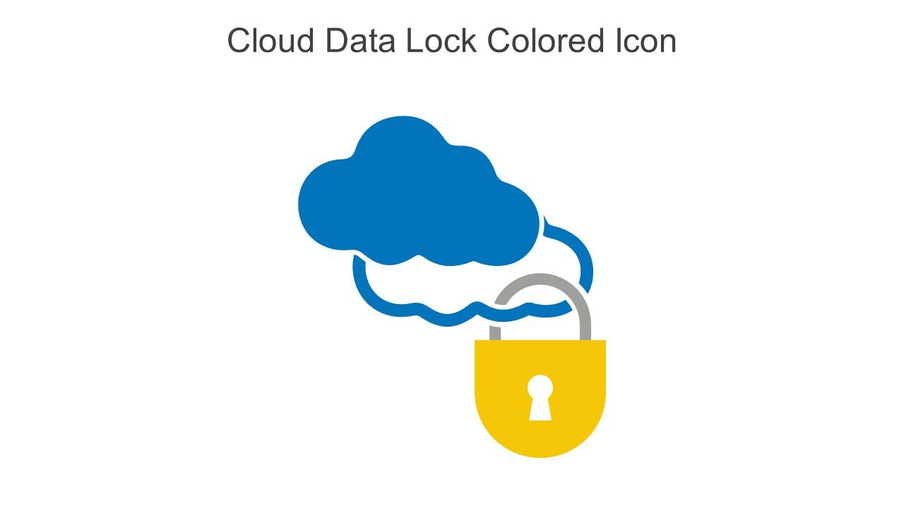 Cloud Data Lock Colored Icon In Powerpoint Pptx Png And Editable Eps Format