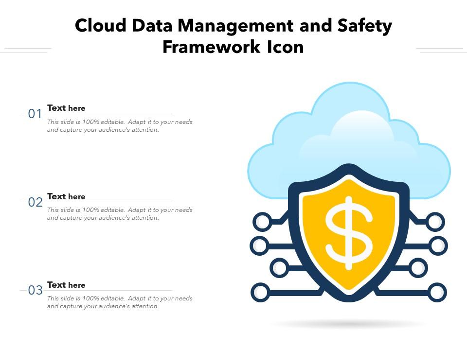 Cloud data management and safety framework icon Slide01