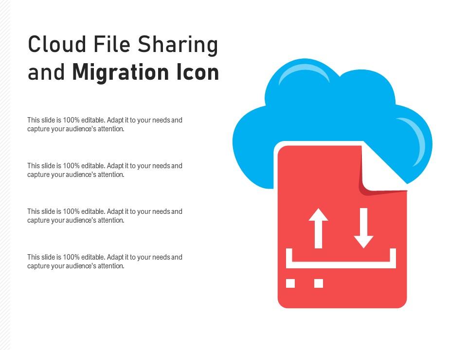 Cloud file sharing and migration icon Slide01