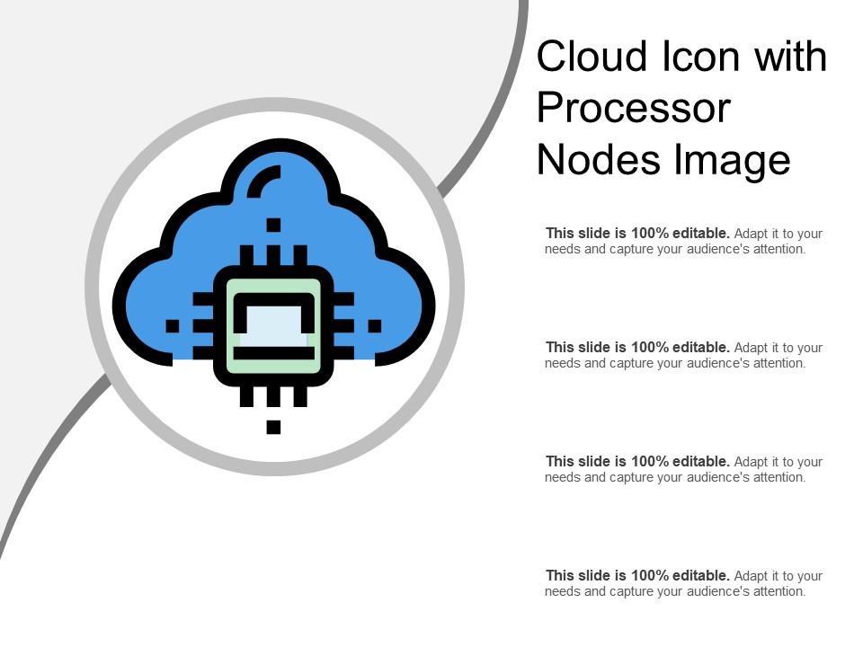 Cloud icon with processor nodes image Slide01