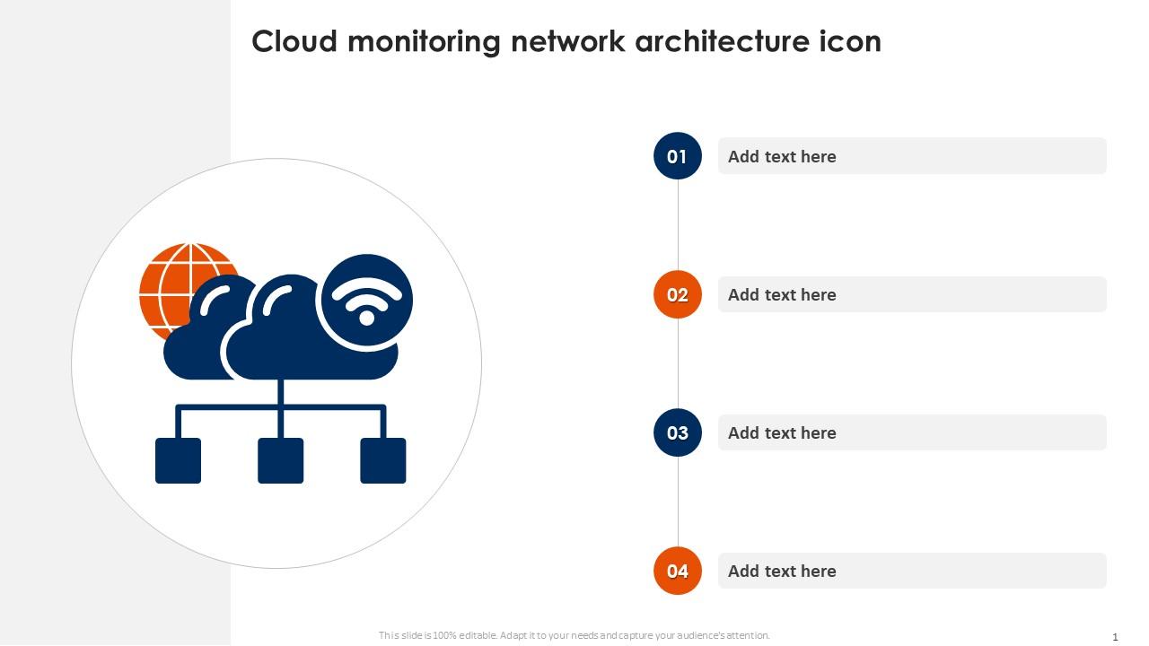Cloud Monitoring Network Architecture Icon