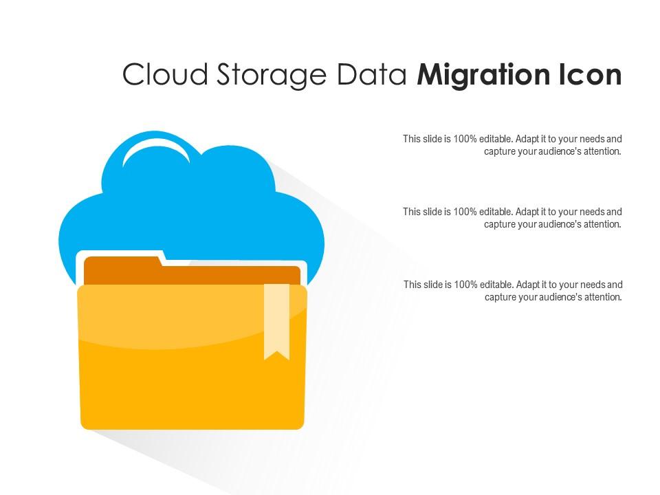 Cloud storage data migration icon Slide01