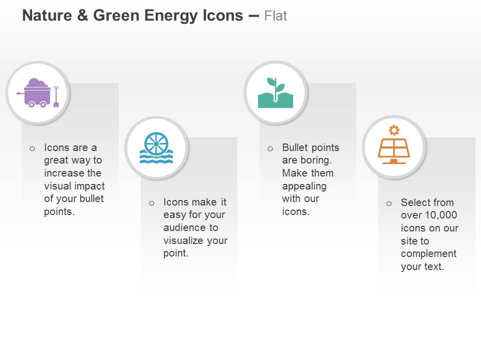 Coal energy plant prodution solar energy ppt icons graphics Slide01
