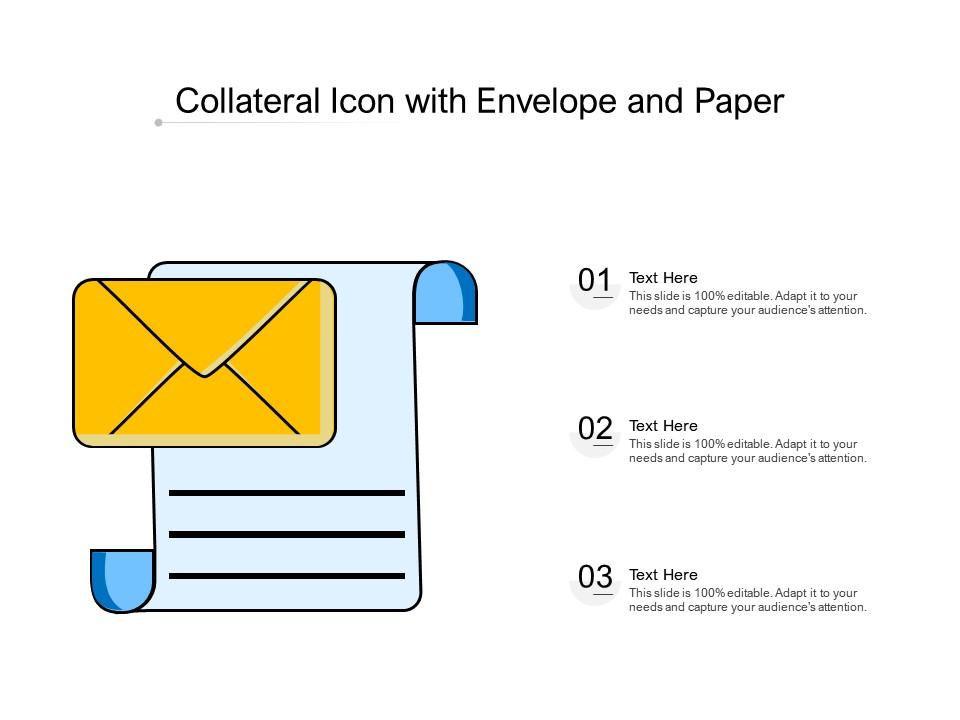 Collateral icon with envelope and paper Slide01