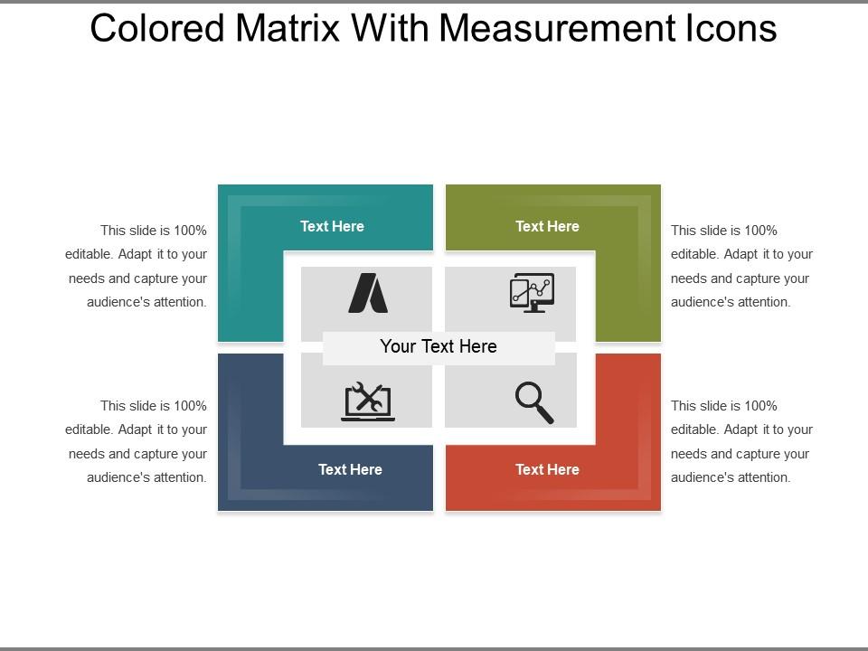 Colored matrix with measurement icons Slide01