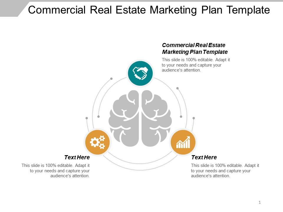 Commercial real estate marketing plan template ppt powerpoint presentation inspiration icon cpb Slide01