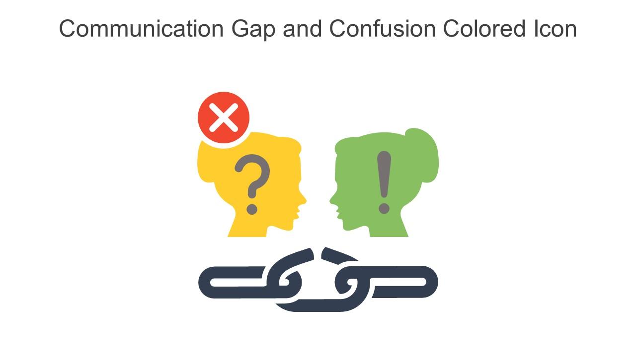 Communication Gap And Confusion Colored Icon In Powerpoint Pptx Png And Editable Eps Format Slide01