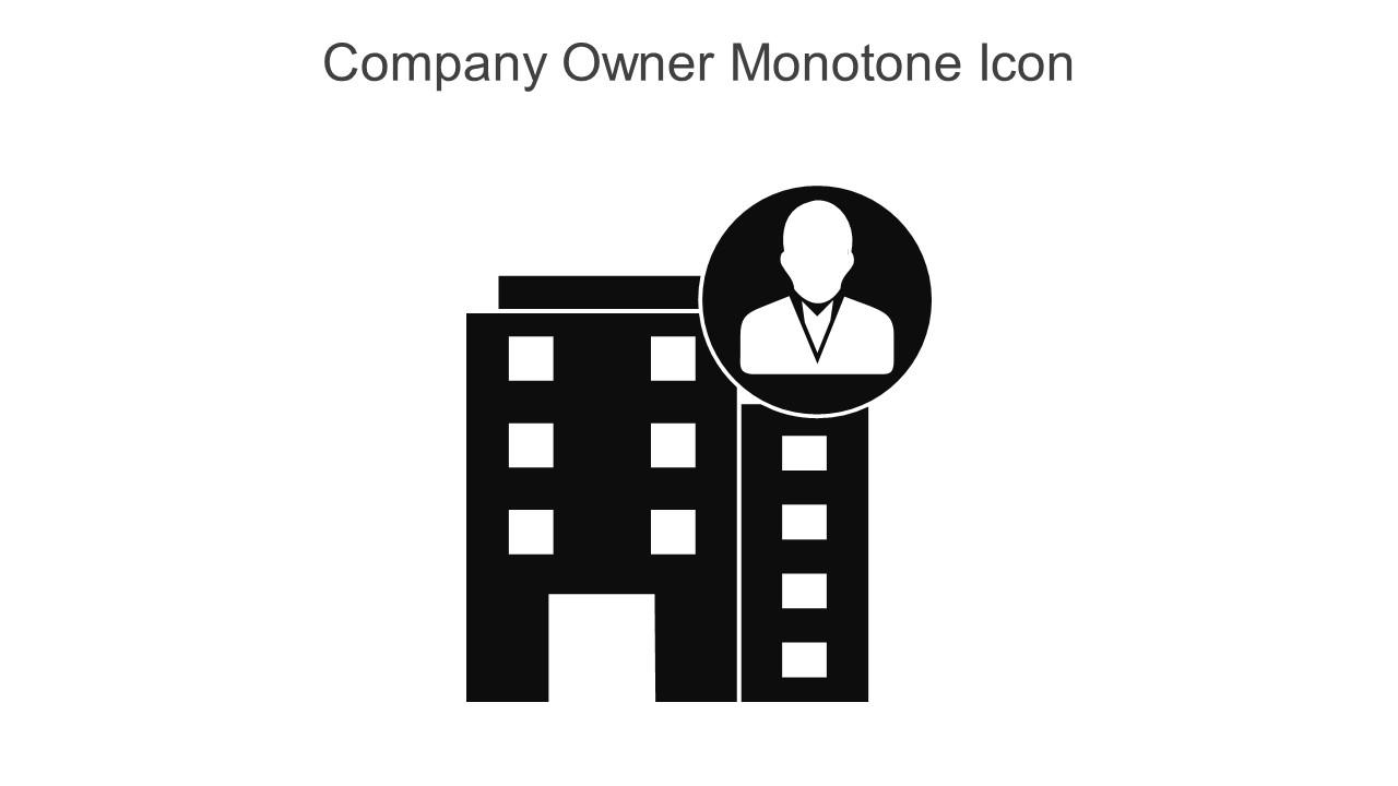 Company Owner Monotone Icon In Powerpoint Pptx Png And Editable Eps Format