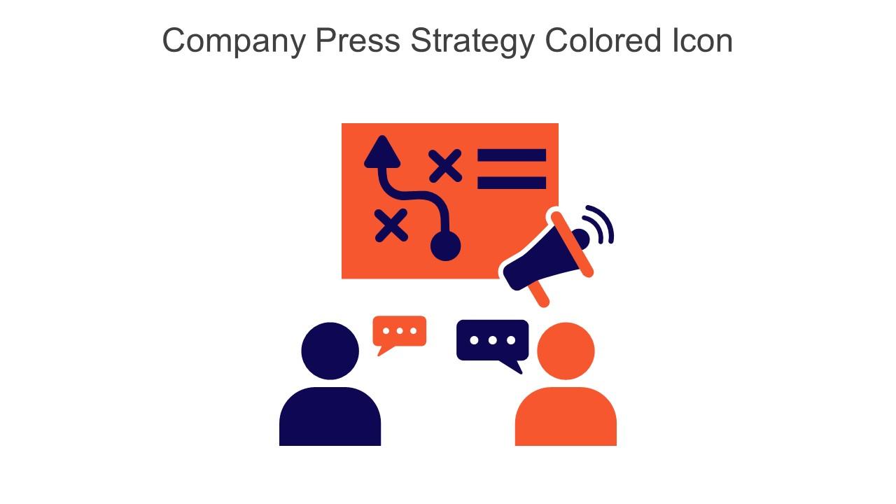 Company Press Strategy Colored Icon In Powerpoint Pptx Png And Editable Eps Format Slide01