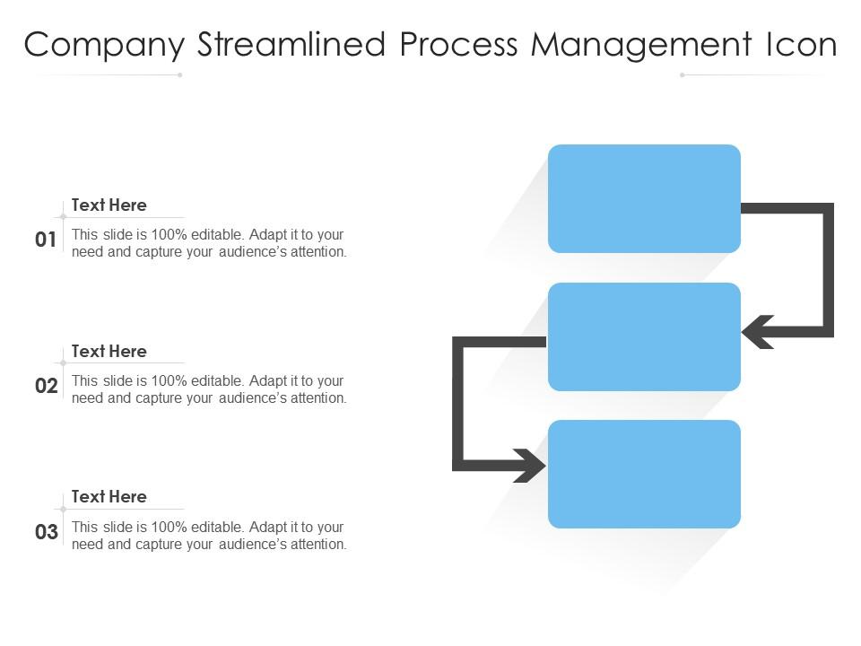 Company streamlined process management icon Slide01