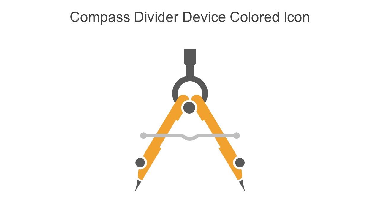 Compass Divider Device Colored Icon In Powerpoint Pptx Png And Editable Eps Format