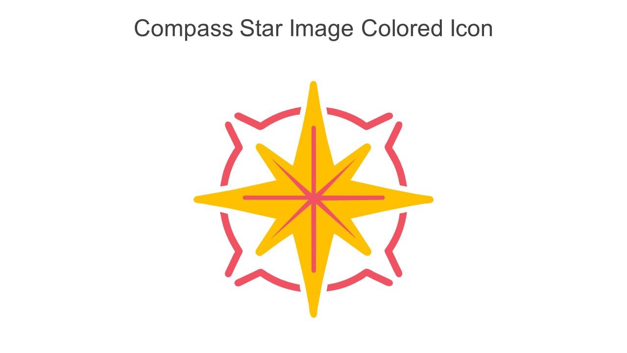 Compass Star Image Colored Icon In Powerpoint Pptx Png And Editable Eps Format