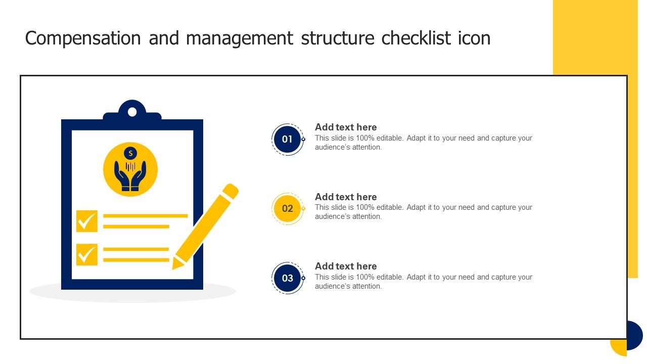 Compensation And Management Structure Checklist Icon