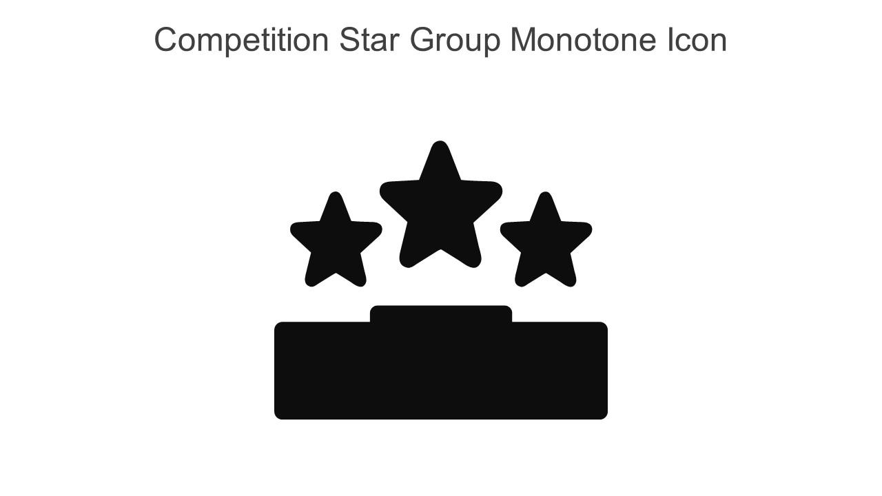 Competition Star Group Monotone Icon In Powerpoint Pptx Png And Editable Eps Format