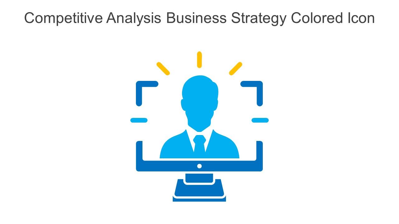 Competitive Analysis Business Strategy Colored Icon In Powerpoint Pptx Png And Editable Eps Format
