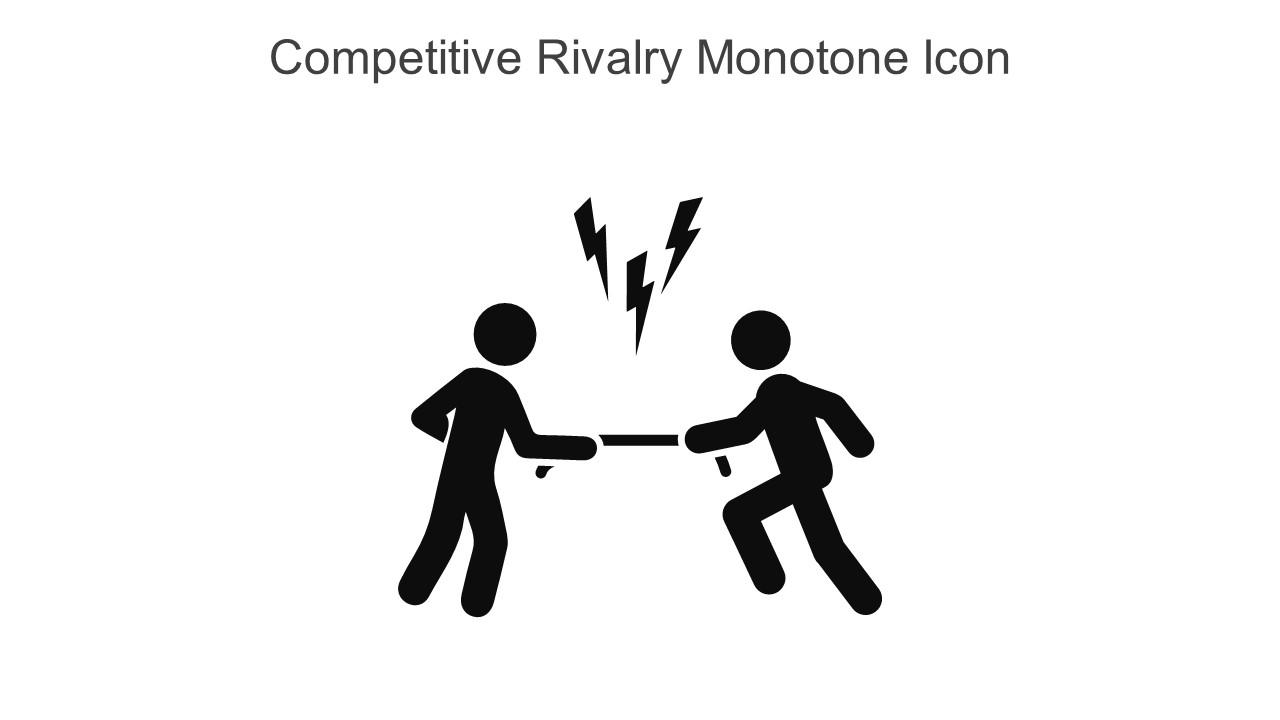 Competitive Rivalry Monotone Icon In Powerpoint Pptx Png And Editable Eps Format