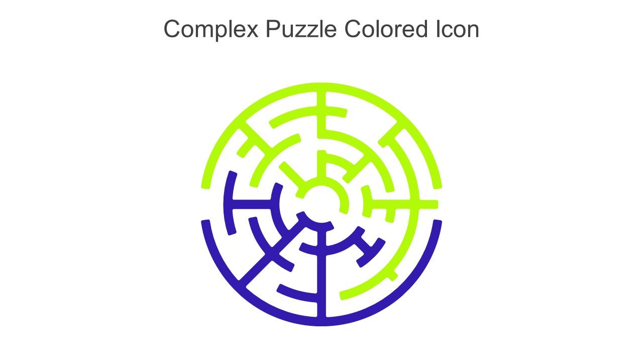 Complex Puzzle Colored Icon In Powerpoint Pptx Png And Editable Eps Format
