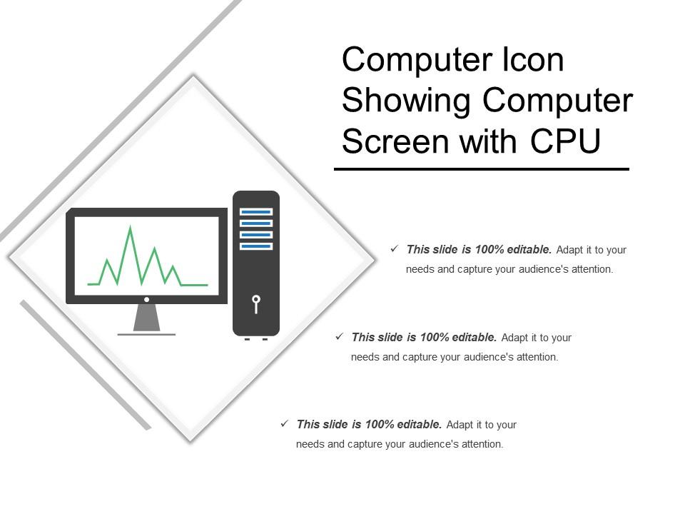 Computer icon showing computer screen with cpu Slide01