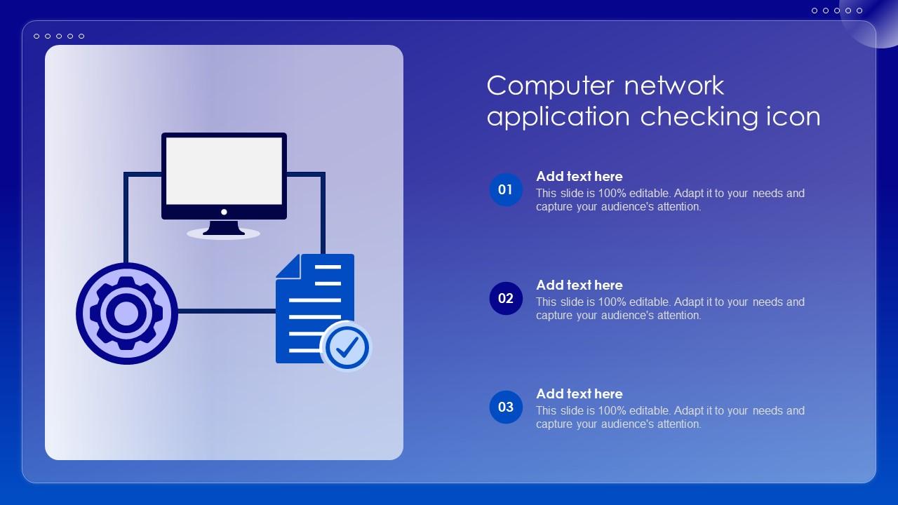 Computer Network Application Checking Icon