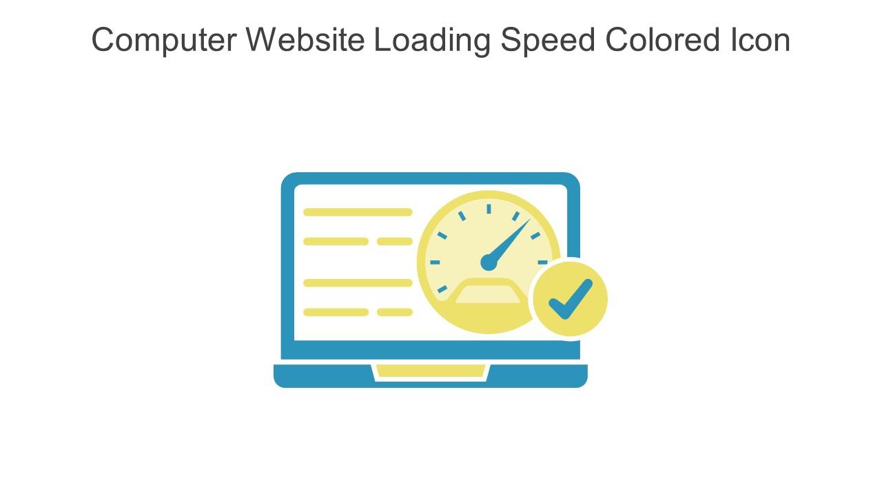 Computer Website Loading Speed Colored Icon In Powerpoint Pptx Png And Editable Eps Format