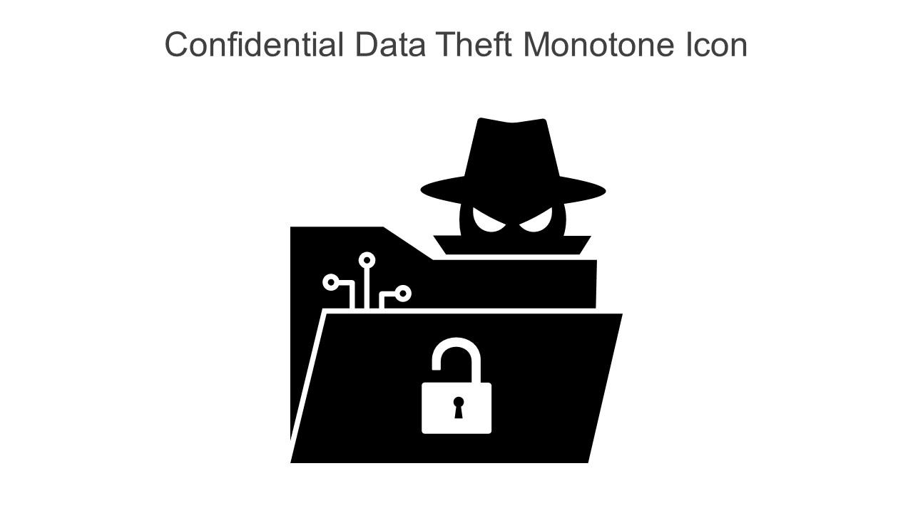 Confidential Data Theft Monotone Icon In Powerpoint Pptx Png And Editable Eps Format Slide01