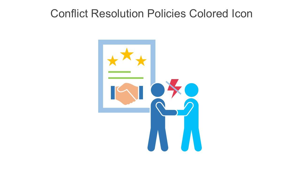 Conflict Resolution Policies Colored Icon In Powerpoint Pptx Png And Editable Eps Format