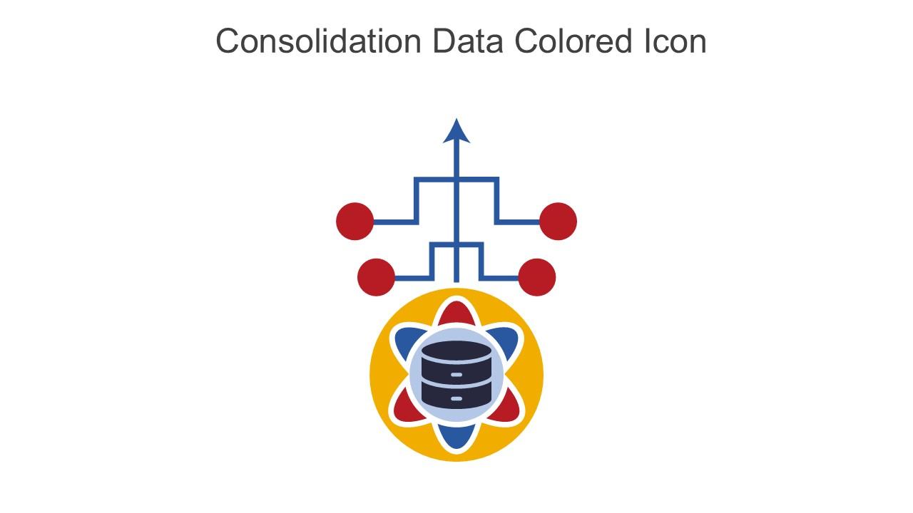 Consolidation Data Colored Icon In Powerpoint Pptx Png And Editable Eps Format