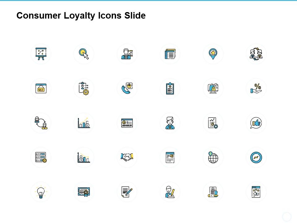 Consumer loyalty icons slide planning a481 ppt powerpoint presentation model example Slide01