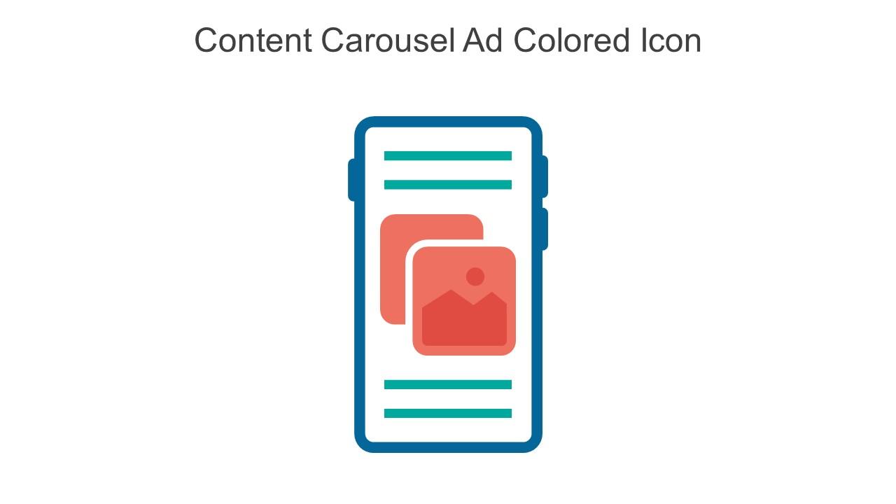 Content Carousel Ad Colored Icon In Powerpoint Pptx Png And Editable Eps Format Slide01