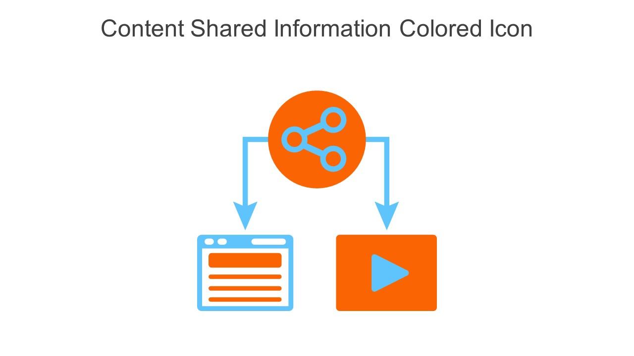 Content Shared Information Colored Icon In Powerpoint Pptx Png And Editable Eps Format