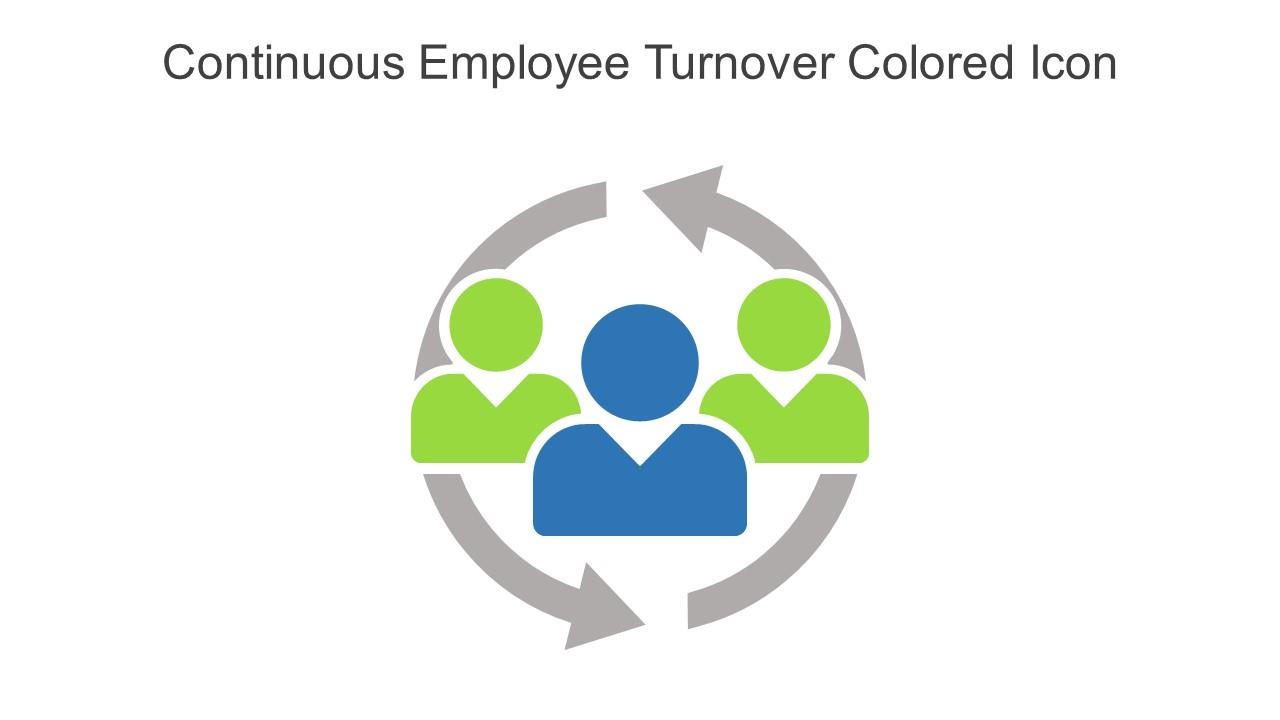 Continuous Employee Turnover Colored Icon In Powerpoint Pptx Png And Editable Eps Format Slide01