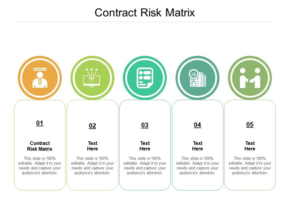 Contract risk matrix ppt powerpoint presentation gallery icons cpb Slide01