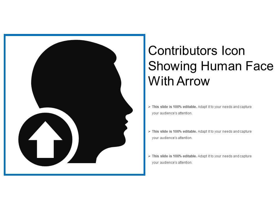 Contributors icon showing human face with arrow Slide01