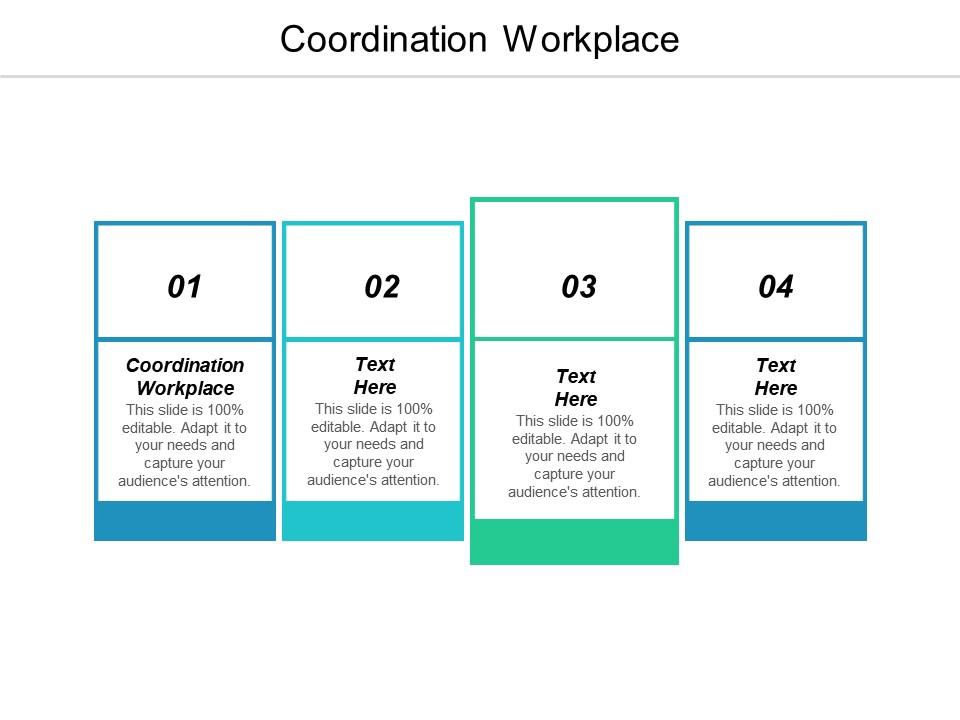 Coordination workplace ppt powerpoint presentation icon summary cpb Slide01