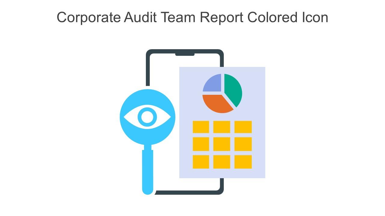 Corporate Audit Team Report Colored Icon In Powerpoint Pptx Png And Editable Eps Format Slide01