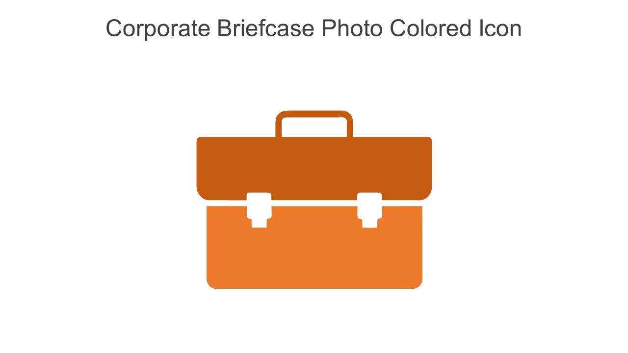 Corporate Briefcase Photo Colored Icon In Powerpoint Pptx Png And Editable Eps Format