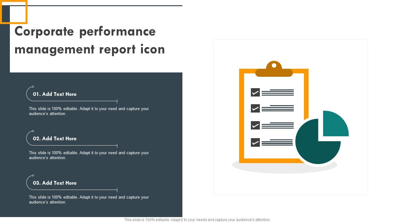 Corporate Performance Management Report Icon Slide01