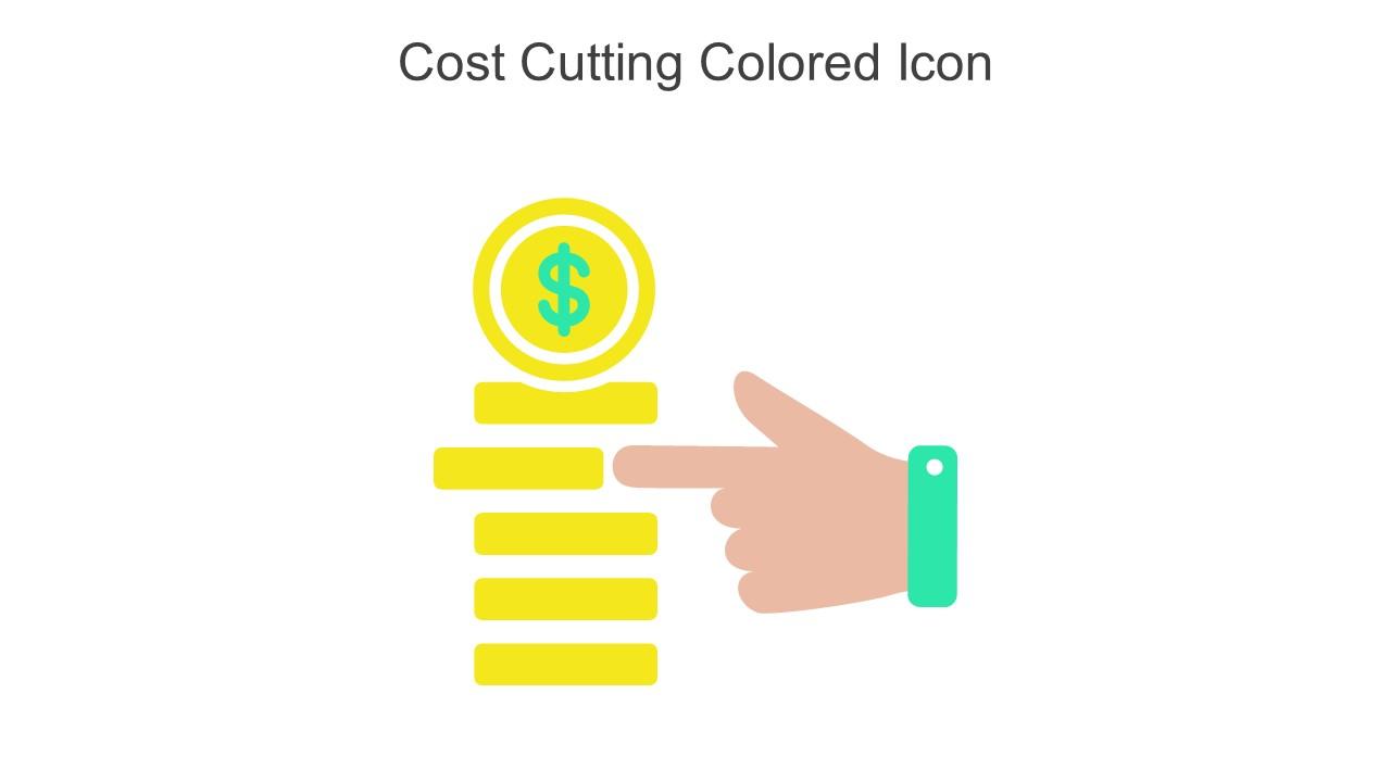 Cost Cutting Colored Icon In Powerpoint Pptx Png And Editable Eps Format Slide01