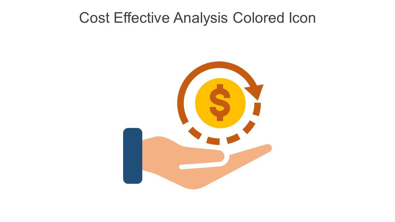Cost Effective Analysis Colored Icon In Powerpoint Pptx Png And Editable Eps Format Slide01