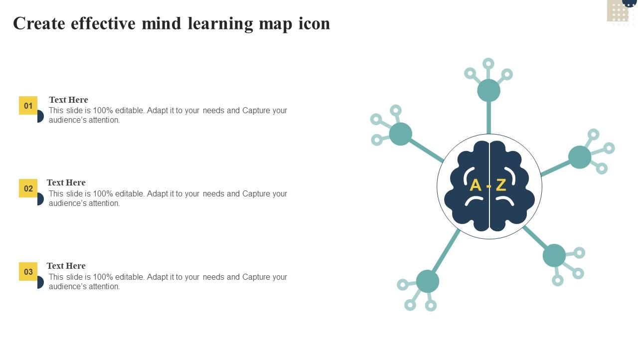 Create Effective Mind Learning Map Icon Slide01
