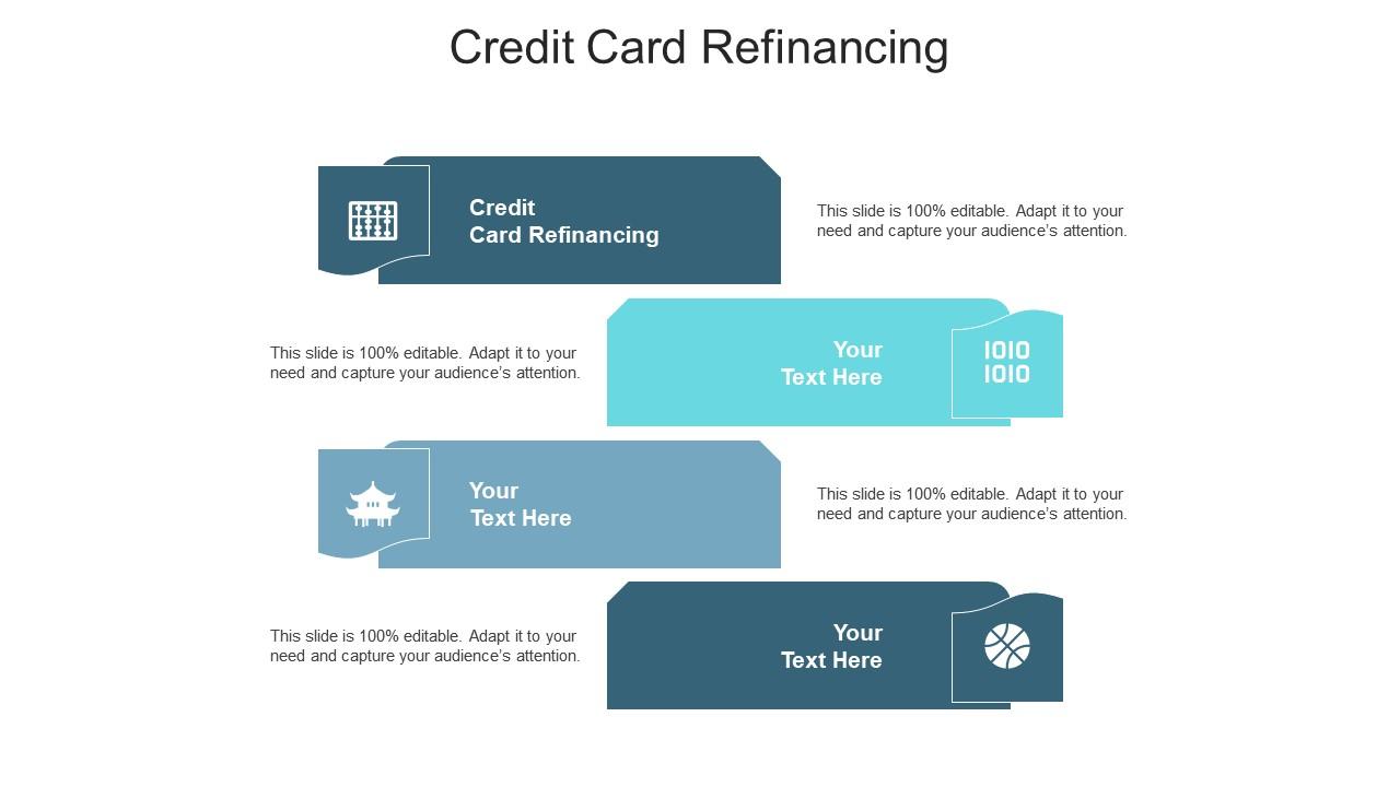 Credit card refinancing ppt powerpoint presentation icon background cpb Slide01