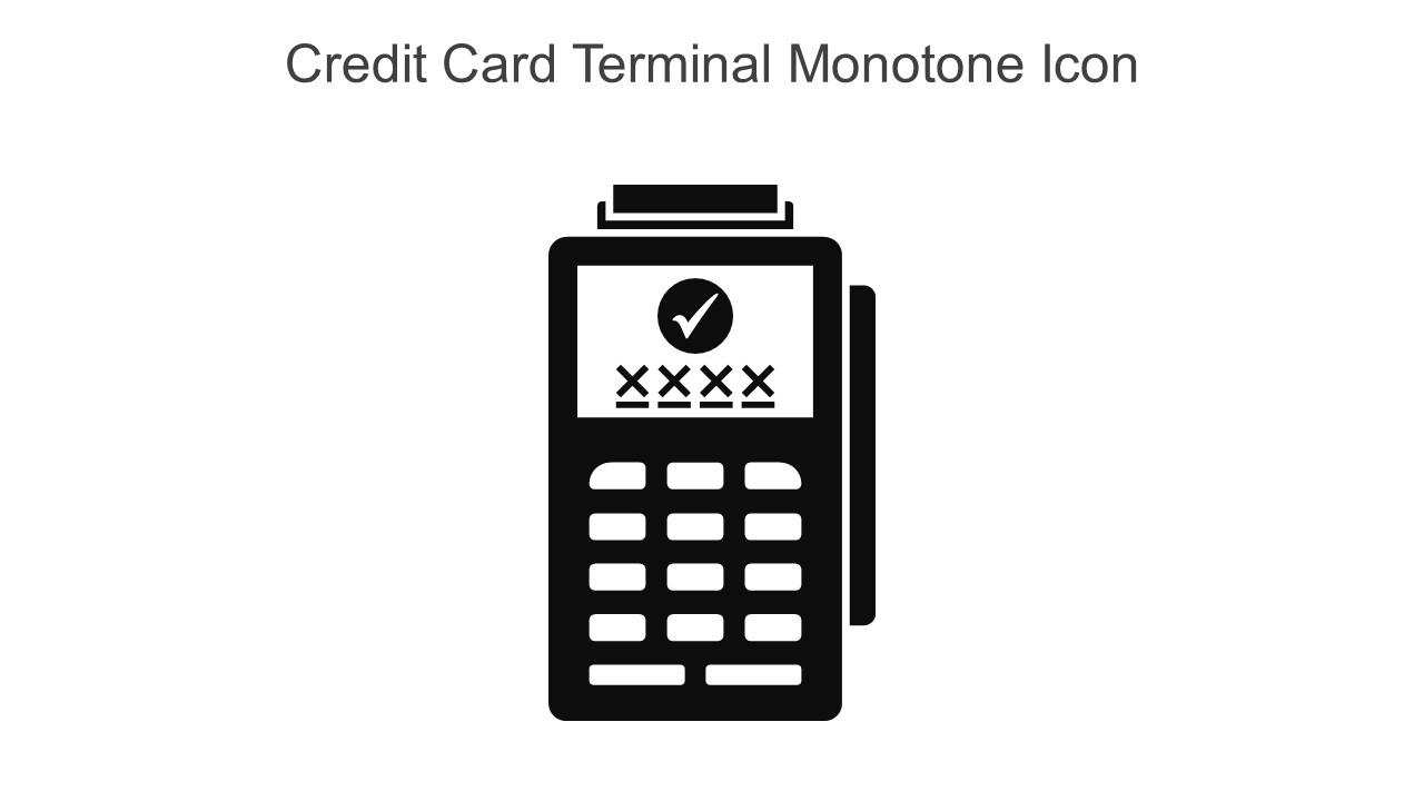 Credit Card Terminal Monotone Icon In Powerpoint Pptx Png And Editable Eps Format